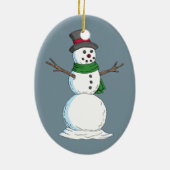 Décoration En Céramique Snowman (Dos)
