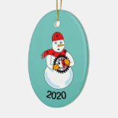 Décoration En Céramique Snowman mécanique (Gauche)