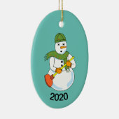Décoration En Céramique Snowman Plumber (Droite)