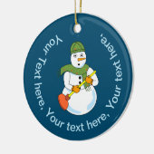 Décoration En Céramique Snowman Plumber (Gauche)