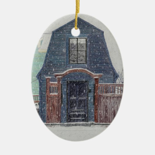 Décoration En Céramique Snowy Day (Devant)