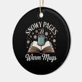 Décoration En Céramique Snowy Pages Bookish Christmas Ornament (Gauche)
