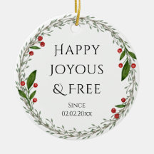 Sobriété personnalisable Date Noël classique