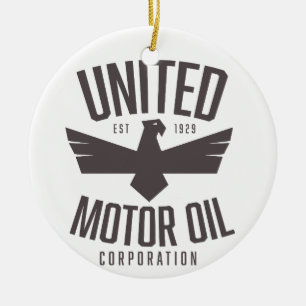 Décoration En Céramique Société de pétrole moteur unie,