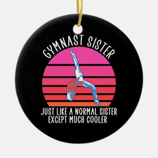 Décoration En Céramique Soeur Gymnaste (Devant)