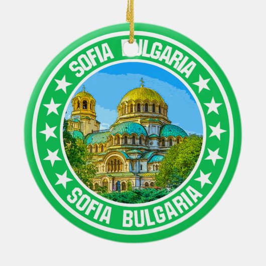 Décoration En Céramique Sofia Bulgarie (Dos)