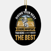 Décoration En Céramique Softball Faire de votre mieux (Droite)