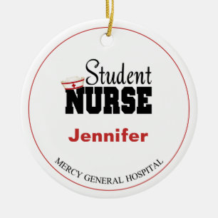 Décoration En Céramique Soins infirmiers personnalisés Noël