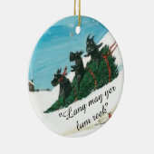 Décoration En Céramique Soirée de Noël écossaise (Droite)