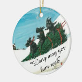 Décoration En Céramique Soirée de Noël écossaise (Gauche)