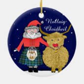 Décoration En Céramique Soirée de Noël écossaise (Dos)