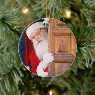 Décoration En Céramique Son nom est Santa Joyeux Noël