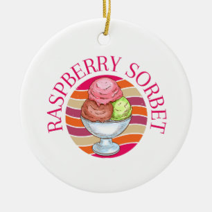 Décoration En Céramique Sorbet framboise