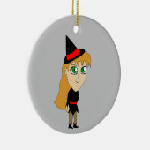 Décoration En Céramique sorcière chibi (Droite)