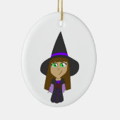 Décoration En Céramique sorcière chibi (Droite)