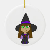 Décoration En Céramique sorcière chibi (Dos)