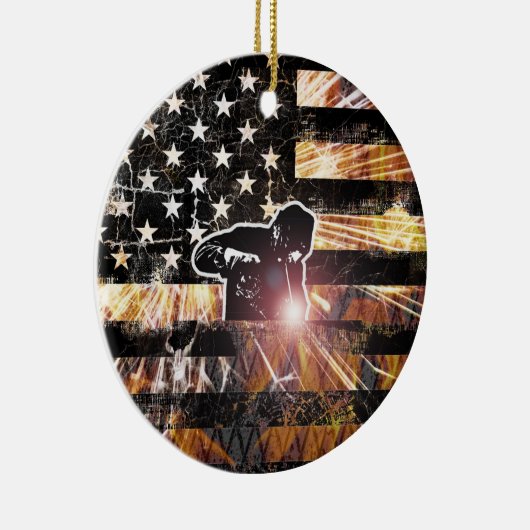 Décoration En Céramique Soudage des étincelles et flammes (Droite)