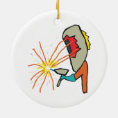 Décoration En Céramique Soudeur (Dos)