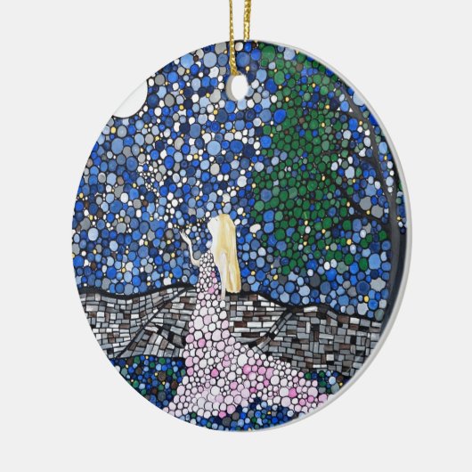 Décoration En Céramique Soufflez un baiser à la lune (Gauche)