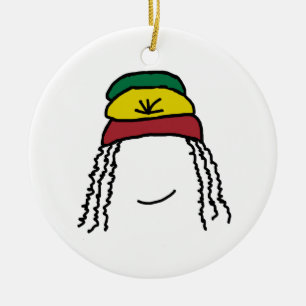 Décoration En Céramique Sourire de Rasta