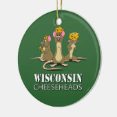 Décoration En Céramique Souris du Wisconsin Cheesehead (Gauche)