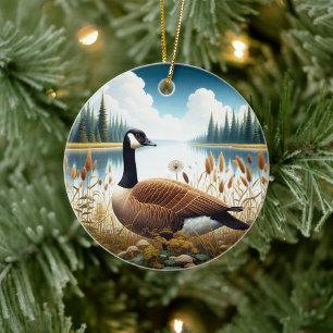 Décoration En Céramique Souvenir de la chouette Canada