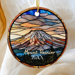Décoration En Céramique Souvenir de vacances du Mont Rainier