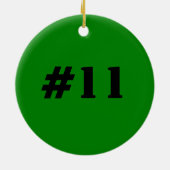 Décoration En Céramique Souvenir d'équipe de baseball (Dos)