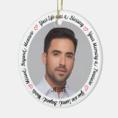 Décoration En Céramique Souvenir Sympathy Keepsaké Photo commémorative (Gauche)