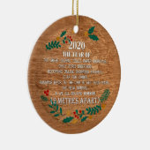 Décoration En Céramique Souvenirs de Noël 2020 (Droite)