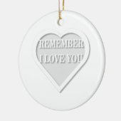 Décoration En Céramique Souviens-toi que je t'aime (Gauche)