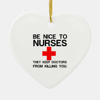DÉCORATION EN CÉRAMIQUE SOYEZ BON POUR LES INFIRMIÈRES QU'ILS GARDENT DES