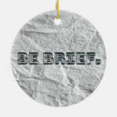 Décoration En Céramique Soyez Bref ! (Dos)