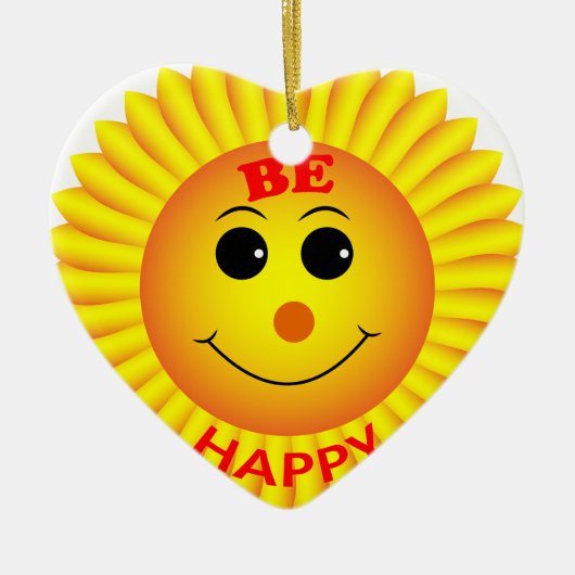 Décoration En Céramique Soyez heureux (Devant)