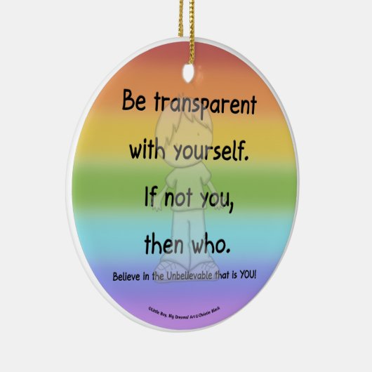 Décoration En Céramique Soyez transparent (Droite)