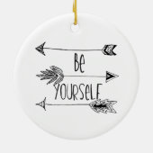 Décoration En Céramique Soyez vous-même des flèches (Dos)