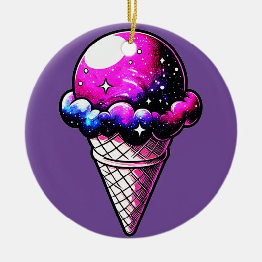 Décoration En Céramique Space Cream Cone 205 (Devant)