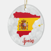 Décoration En Céramique Spain Spanish Flag Map Christmas (Gauche)