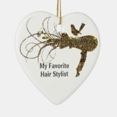 Décoration En Céramique Sparklist Salon Sèche cheveux avec Birdie (Droite)