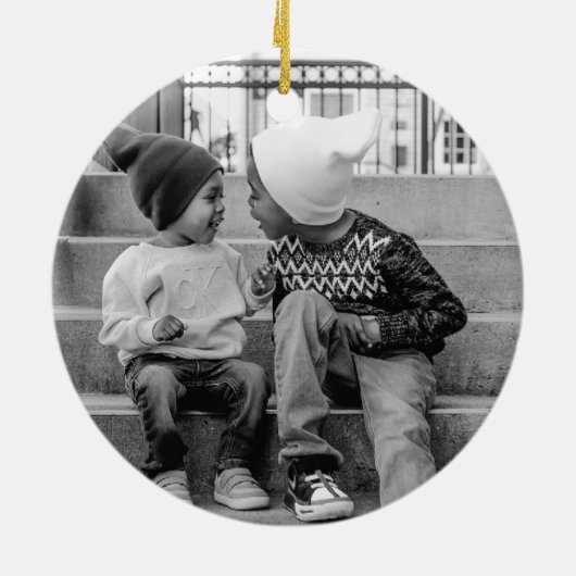 Décoration En Céramique Sparkly Bubbly Script Merry Holiday (Dos)