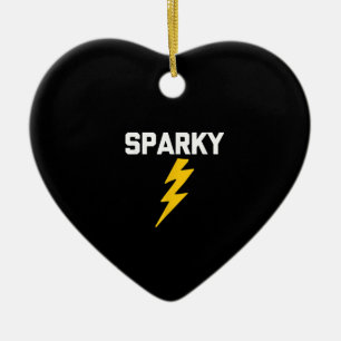 Décoration En Céramique Sparky Funny Dit Sarcastique Novelty Electricien