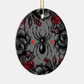 Décoration En Céramique Spider Floral design style gothique (Droite)