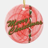 Décoration En Céramique Spirales et étoiles de Noël (Devant)