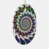 Décoration En Céramique "Spiralisme Arc-en-ciel" (Droite)