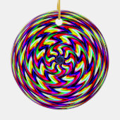 Décoration En Céramique Spiralisme arc-en-ciel (ajouter des mots) (Dos)