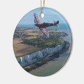 Décoration En Céramique Spitfire au-dessus de la côte anglaise (Gauche)