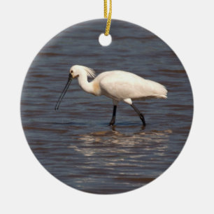 Décoration En Céramique Spoonbill eurasien