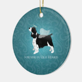 Décoration En Céramique Springer Spaniel Angel Dog Pet Memorial Design (Gauche)
