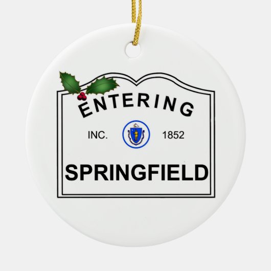 Décoration En Céramique Springfield mA (Devant)