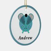 Décoration En Céramique Squash Racquetball Racketball Joueur Entraîneur En (Droite)